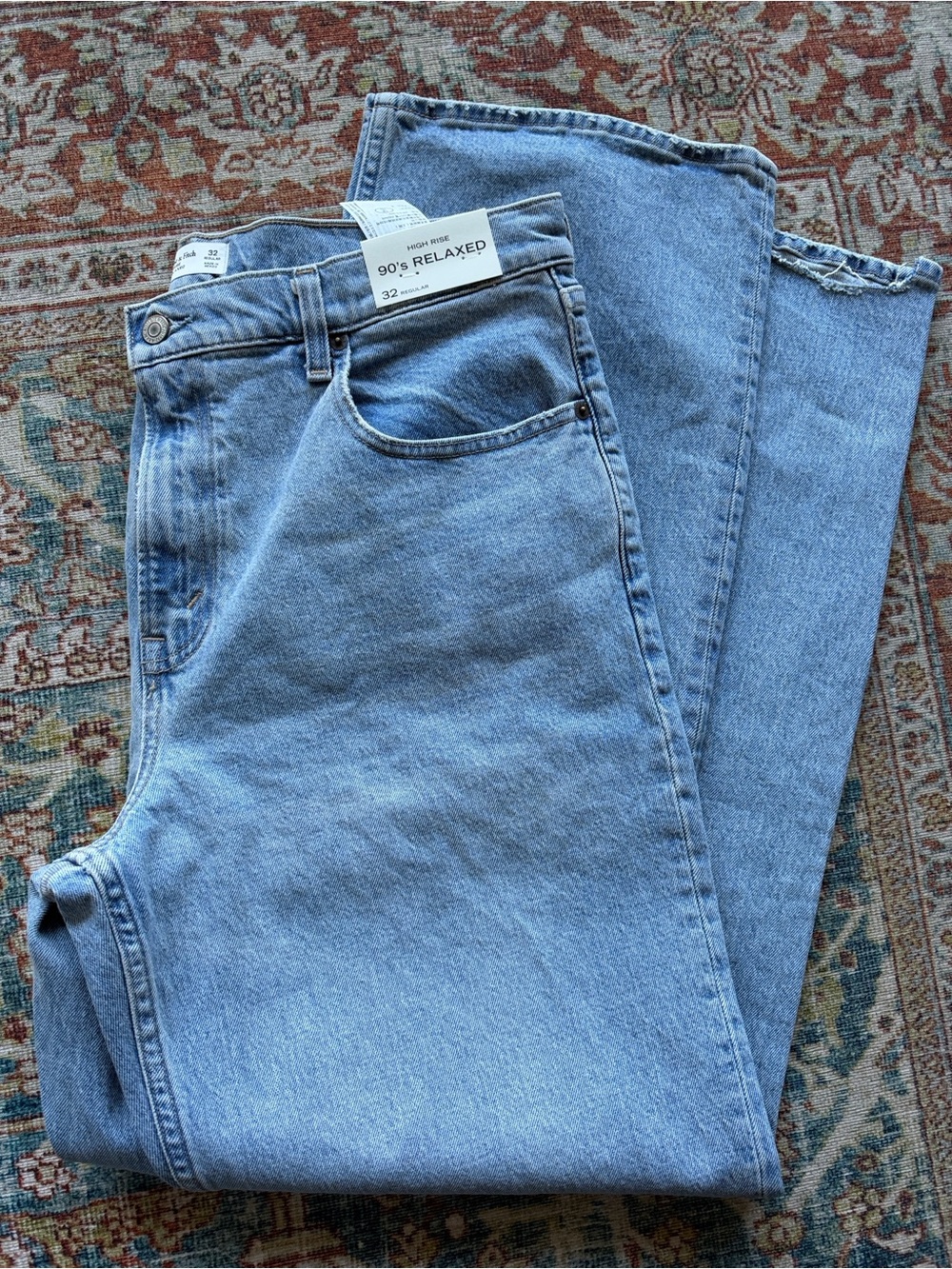 Abercrombie & Fitch Light Blue High-Rise Jeans
